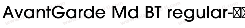 AvantGarde Md BT regular字体转换